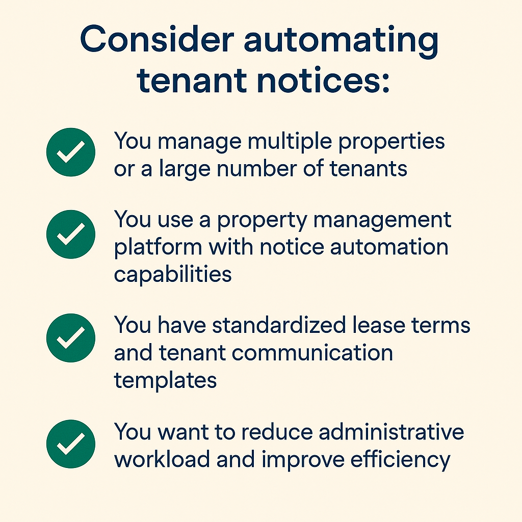 automate tenant notice
